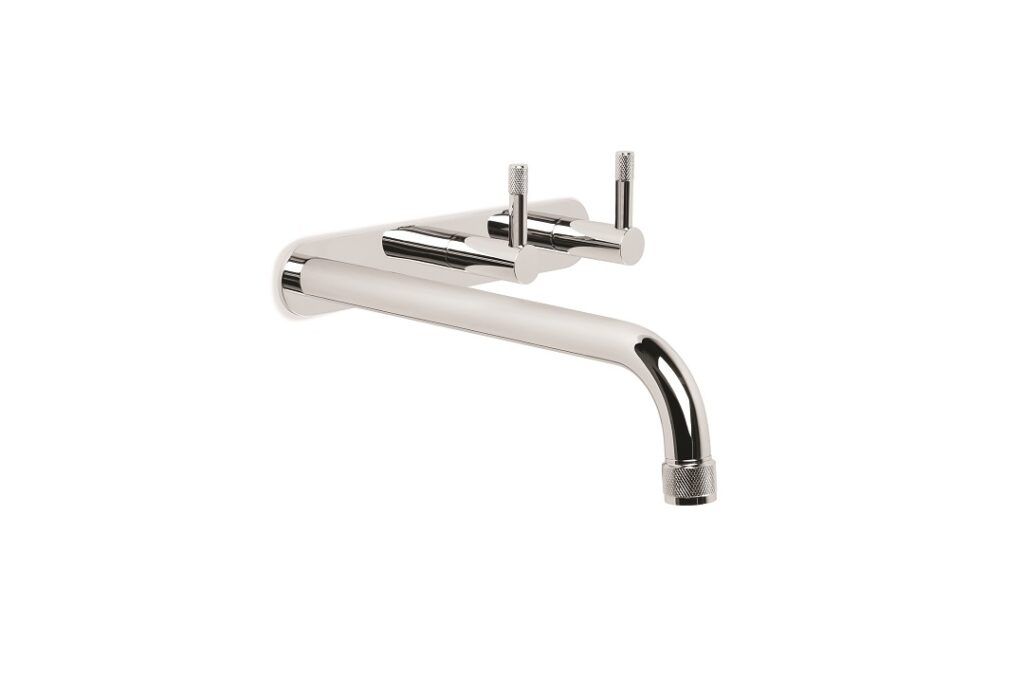 Brodware Yokato Knurled Lever Wall Set on Plate
