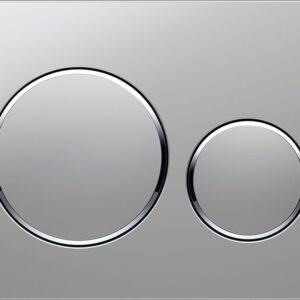 Geberit Sigma20 Dual Flush Button/Access Panel-Matte Chrome/Chrome Trim