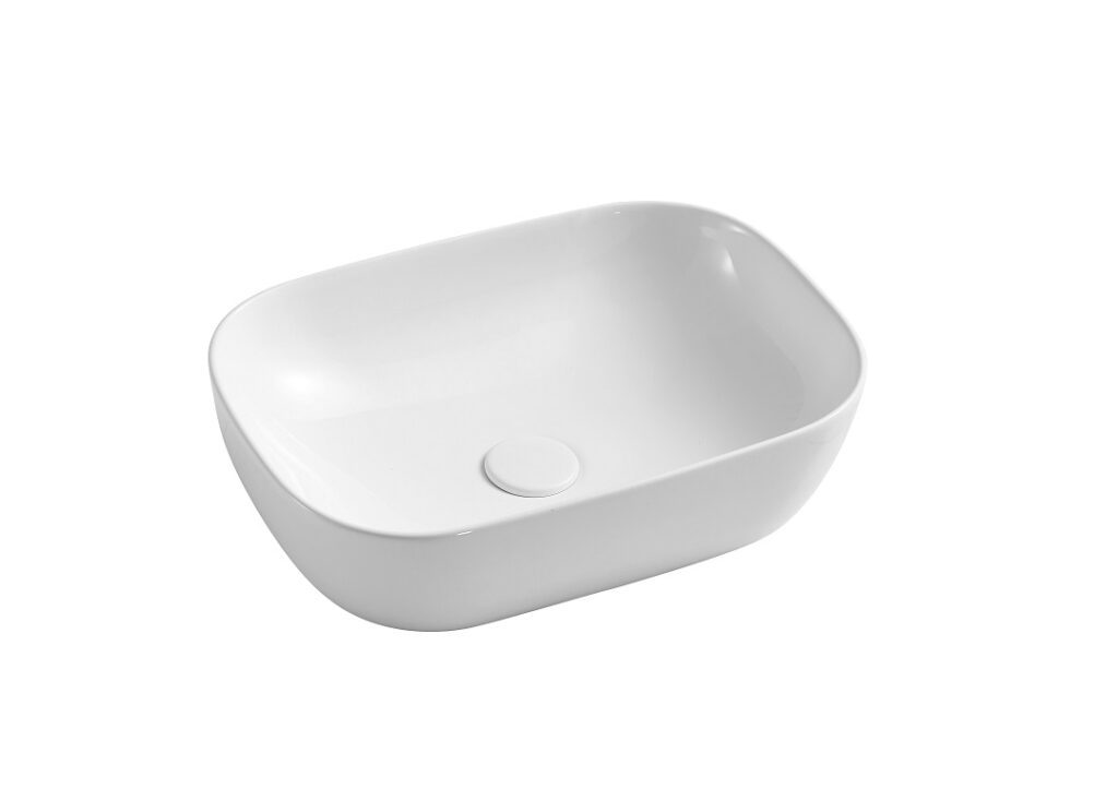 Naga Fina Large Stadium Vessel Basin gloss white