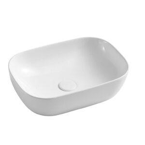 Naga Fina Large Stadium Vessel Basin gloss white