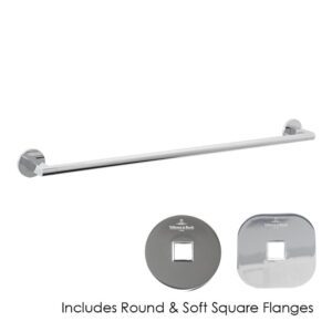 Villeroy & Boch Architectura Soho Towel Rails-Chrome-600mm-Single