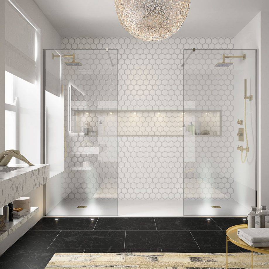 Decina M Series shower panels.
