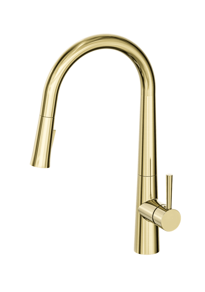 Nobel plus pull down sink mixer brushed gold