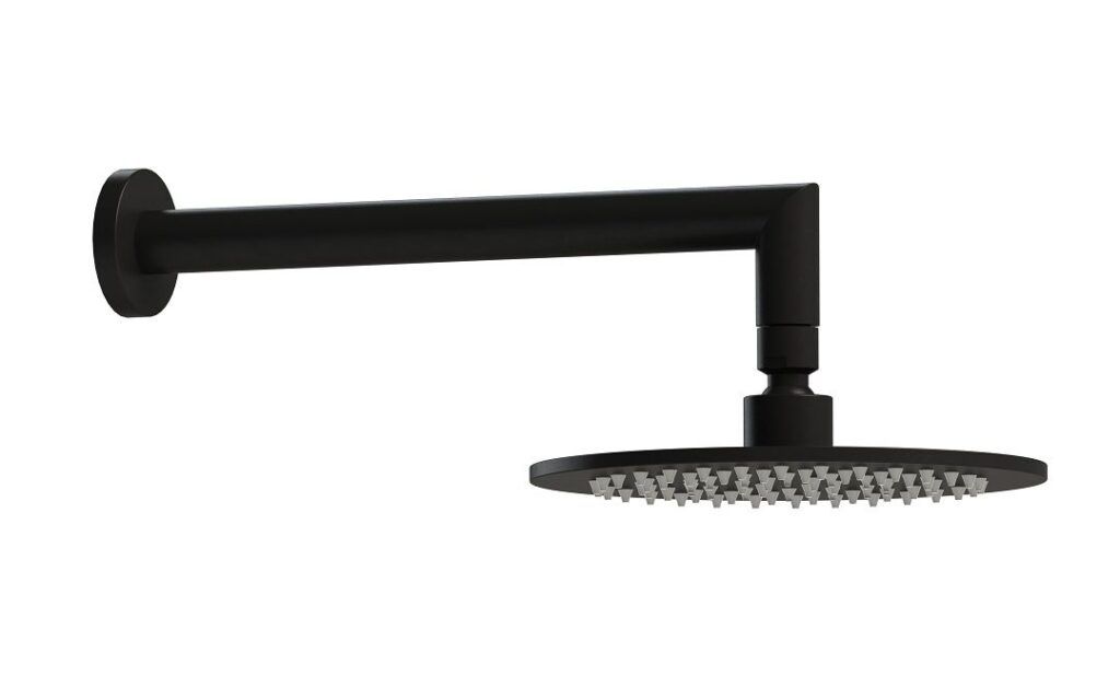 Harmony bassini wall shower black