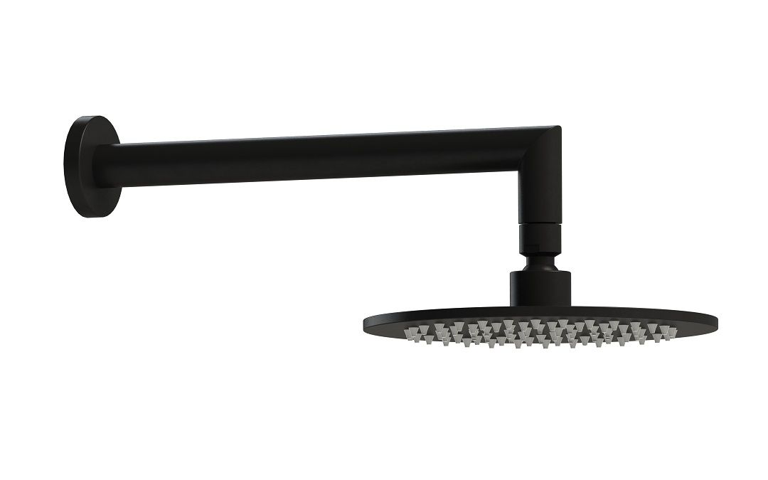 Harmony bassini wall shower black