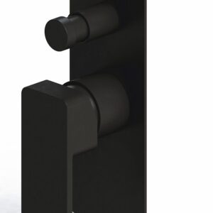 Harmony rondo solid diverter mixer black