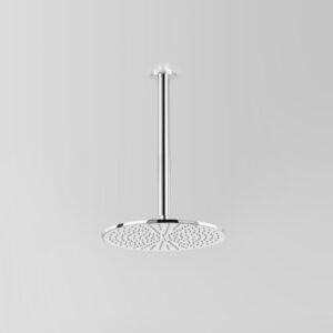 astra walker icon 300 shower rose on 300 arm chrome