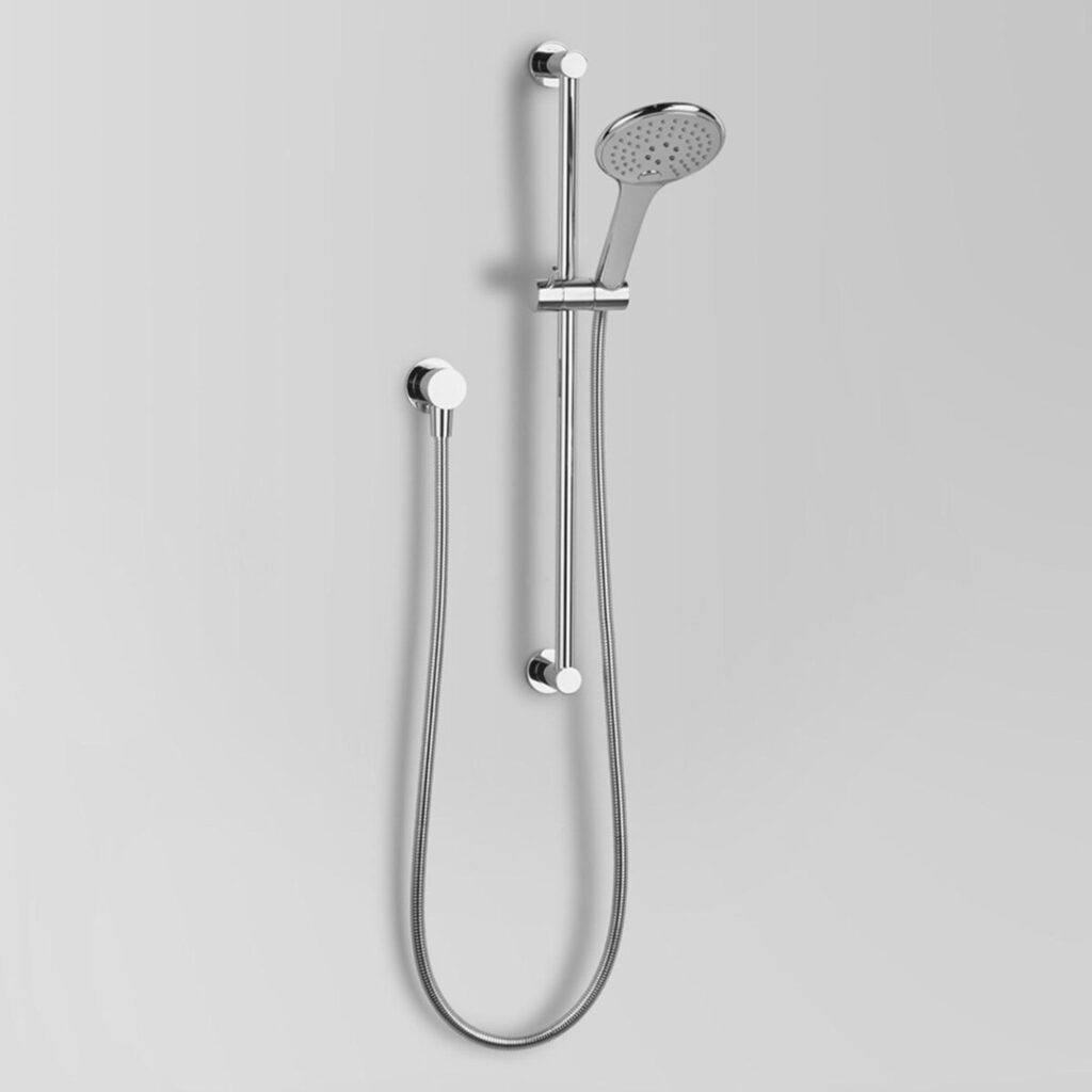astra walker icon multi function rail shower chrome