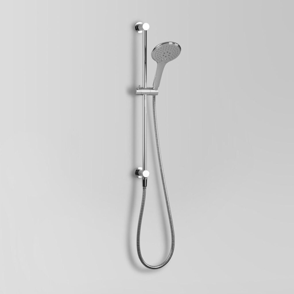 astra walker integrated rail shower chrome