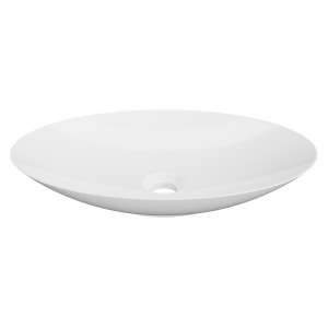 Timberline feather above counter basin gloss white finish.