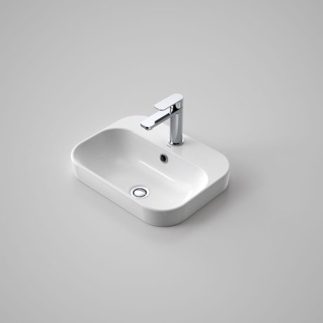 caroma luna inset basin with tap landing 1 taphole