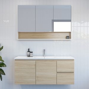 Timberline nevada 1200 wall hung vanity with alpha ceramic top.