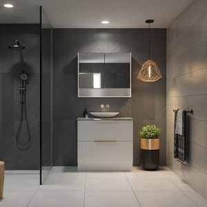Timberline nevada plus silk surface floorstanding vanity.