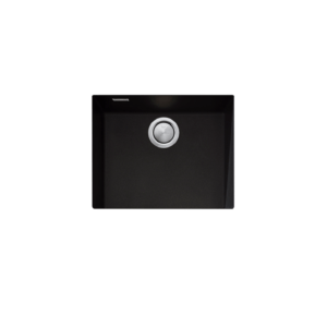oliveri santrorini single bowl sink black with overflow