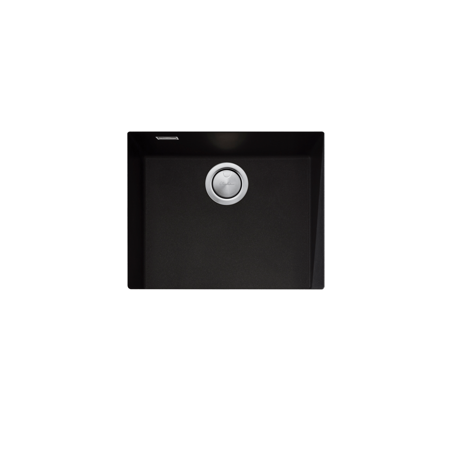 oliveri santrorini single bowl sink black with overflow