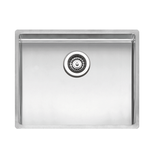 Tanawha large single bowl sink or laundry tub, stainless steel finish.