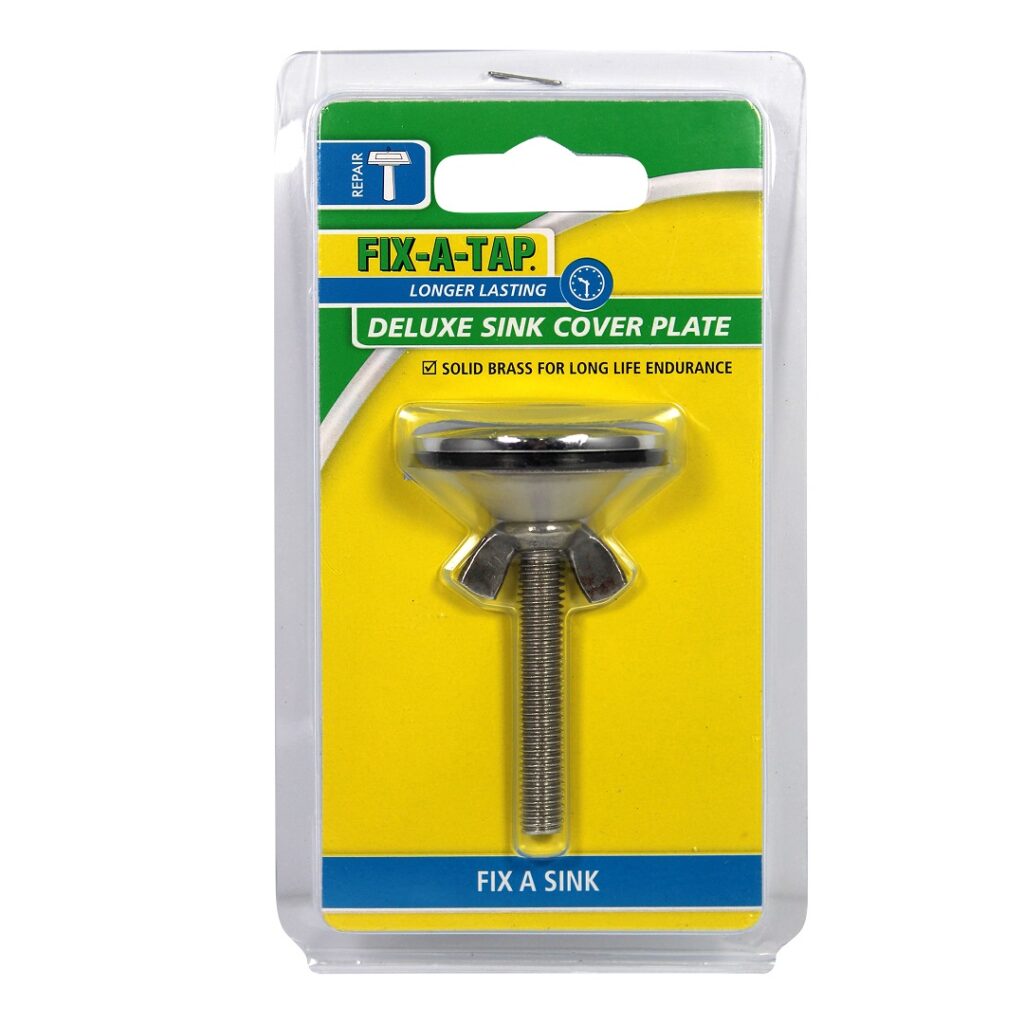 Fix-A-Tap deluxe sink taphole cover plate chrome