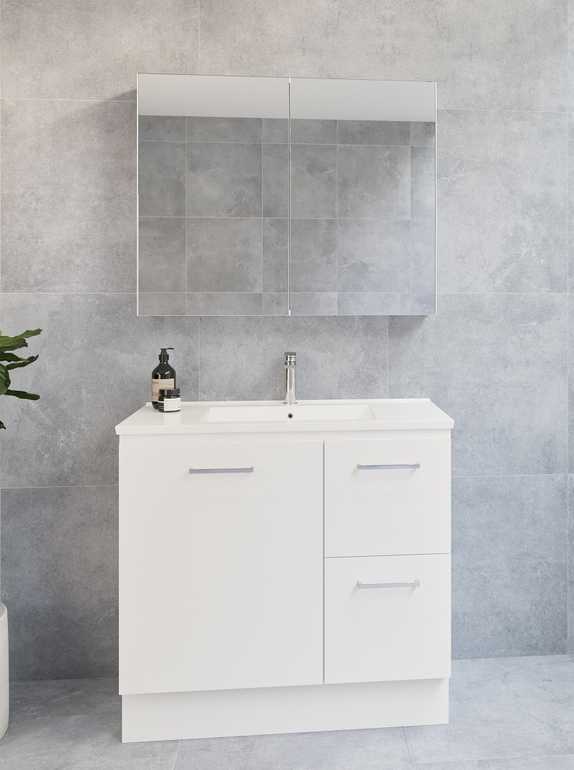Timbelrine harmony bassini 900 floor standing vanity