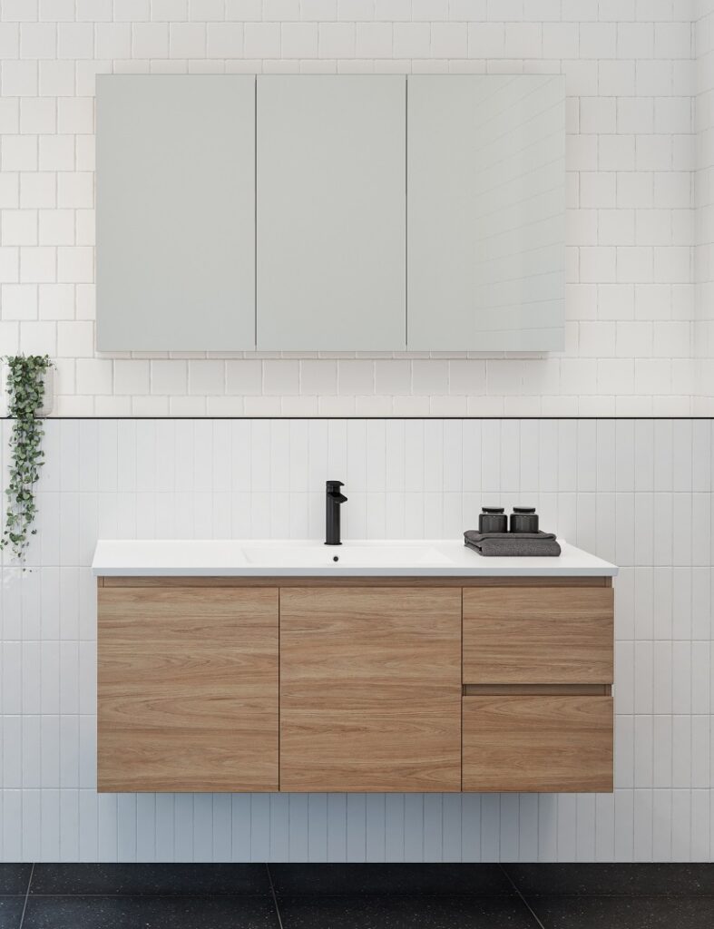 Timberline Harmony Bassini wall hung vanity