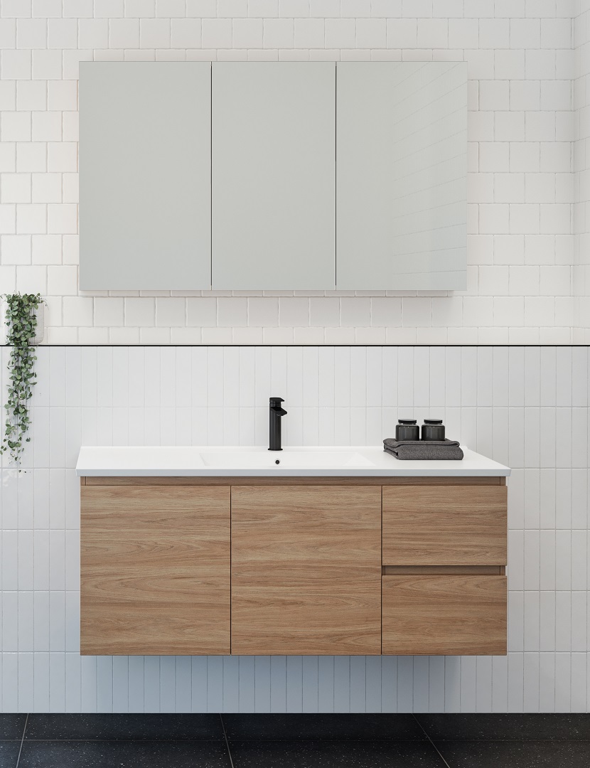 Timberline Harmony Bassini wall hung vanity
