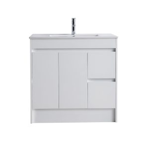 BNK Naga modica elegant vanity unit on kick 900 right hand drawer