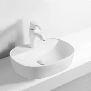 Harmony senza oval above counter basin 1 taphole