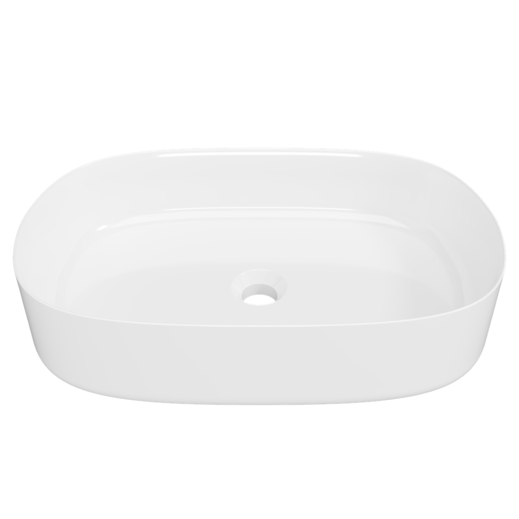 Timberline myrtle above counter basin gloss white finish.