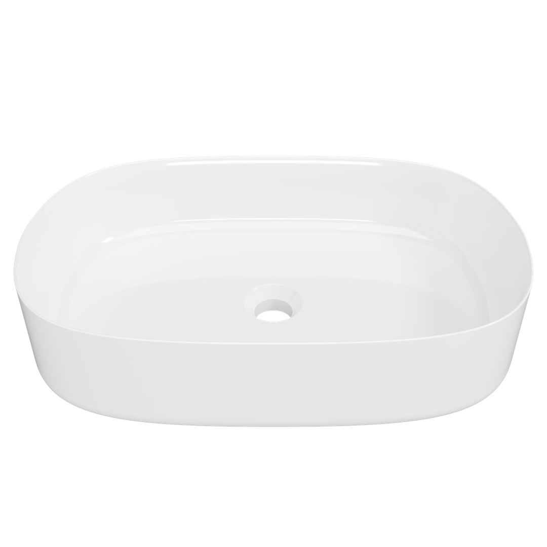 Timberline myrtle above counter basin gloss white finish.