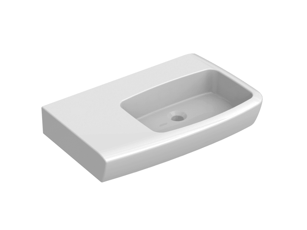 johnson suisse lucca shelf basin 750 left hand shelf
