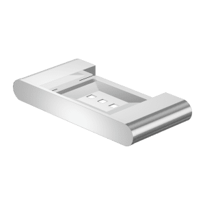 nero bianca soap dish chrome