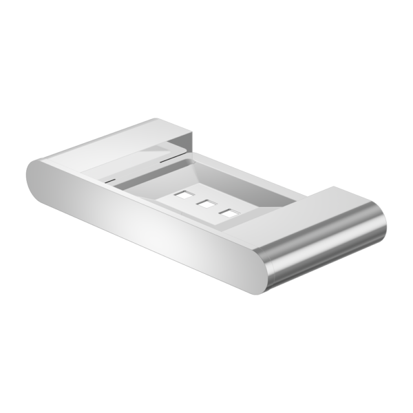 nero bianca soap dish chrome