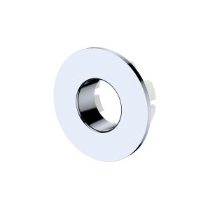 fienza round metal overflow ring chrome