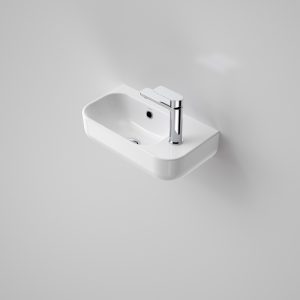 caroma luna hand wall basin 1 taphole