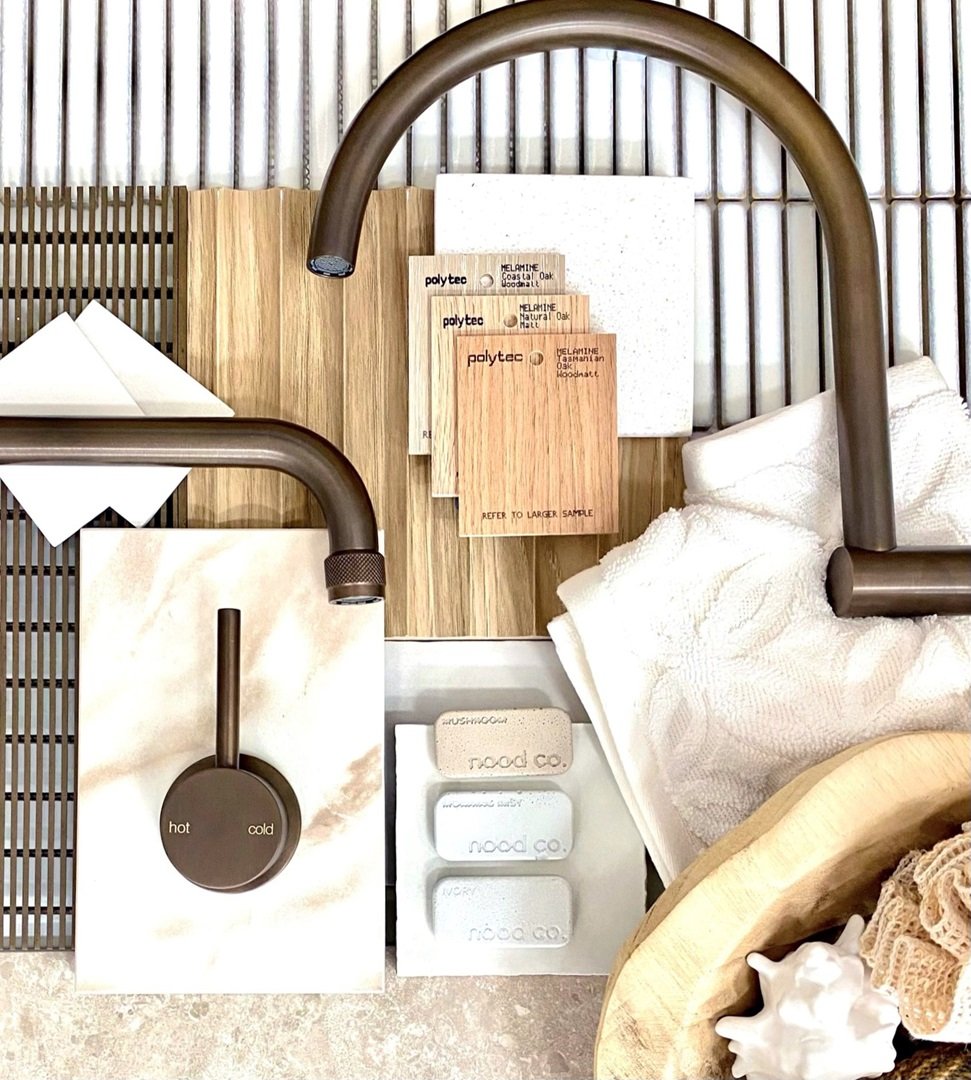 Brodware weathered brass organic flatlay.