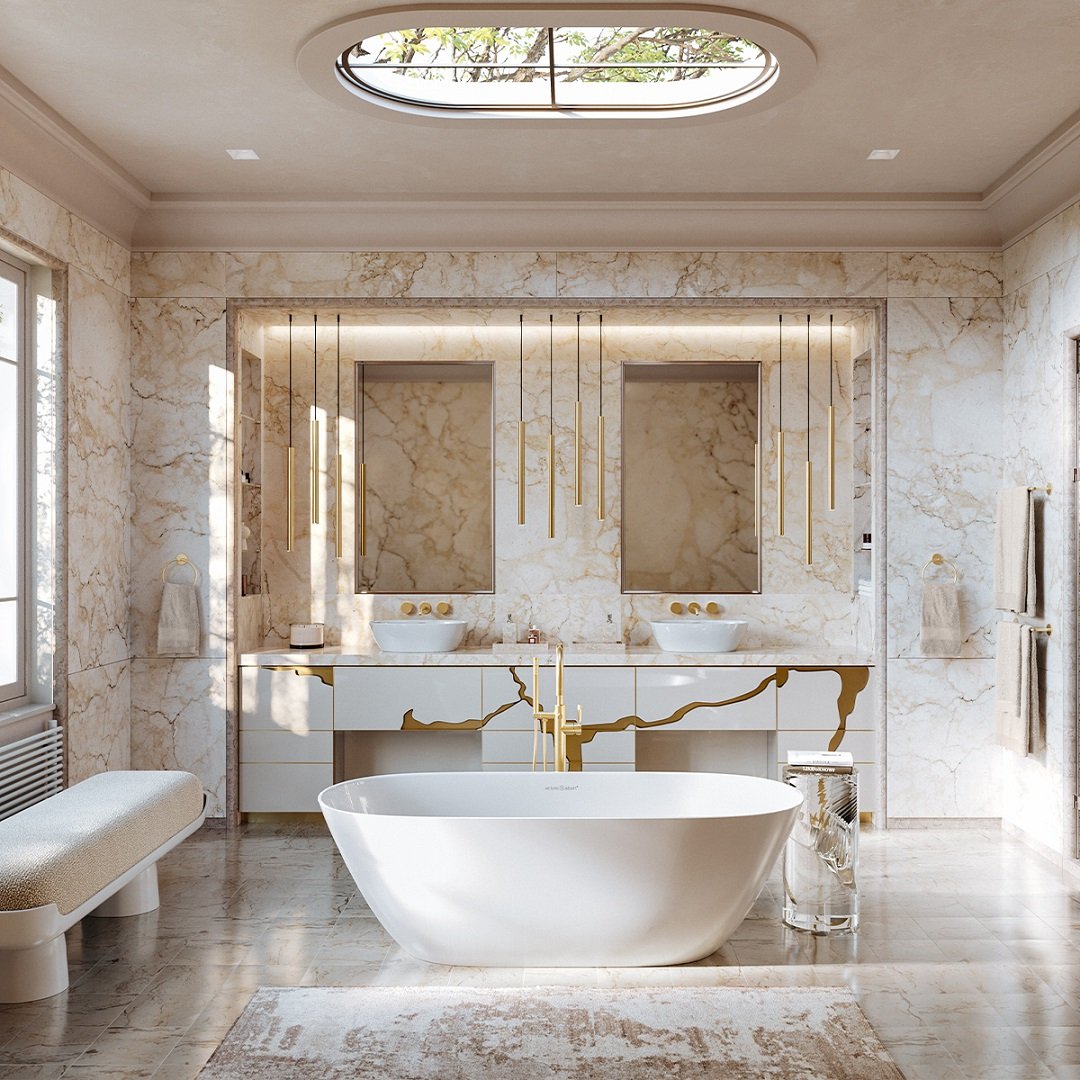 Victoria & Albert Lussari freestanding bath.