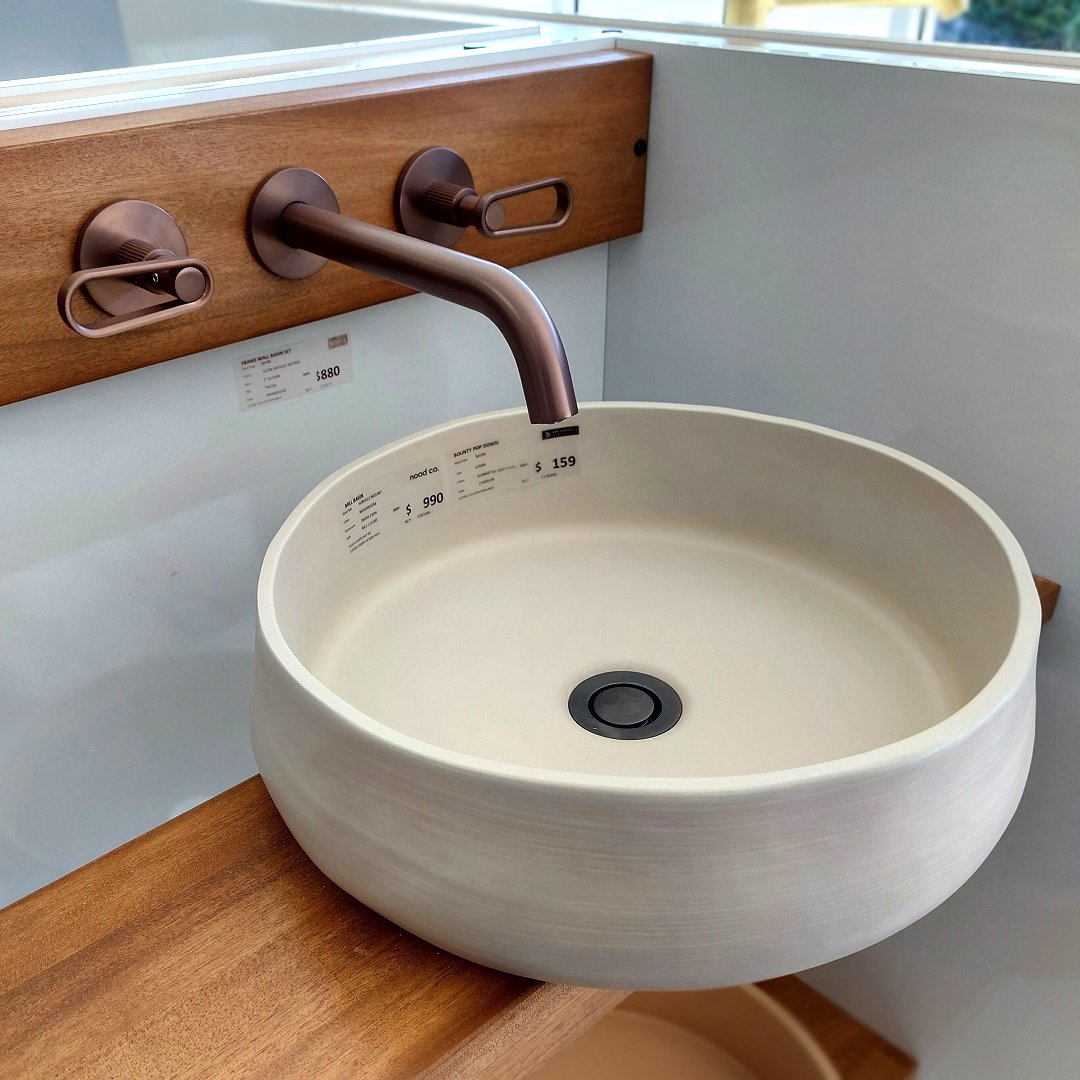 Nood Co Mill mushroom finish concrete basin.