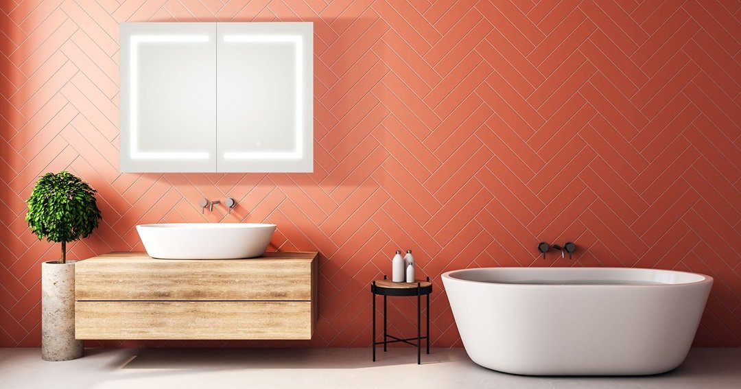 Remer Vera LED mirror shaving cabinet.