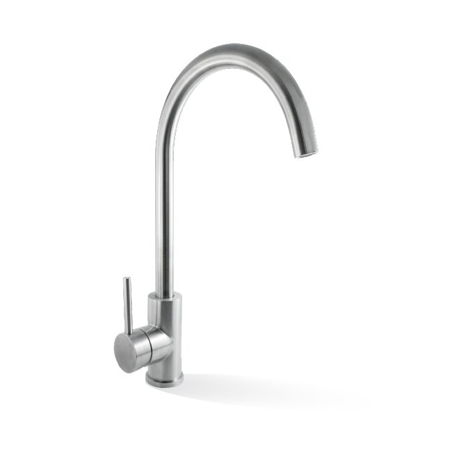 linkware elle project stainless steel sink mixer brushed finish
