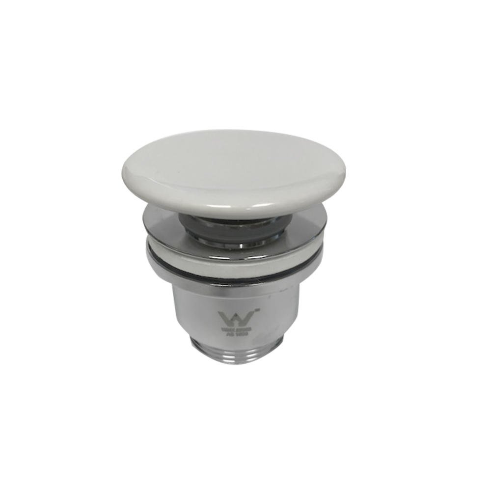 argent ceramic pop up basin waste
