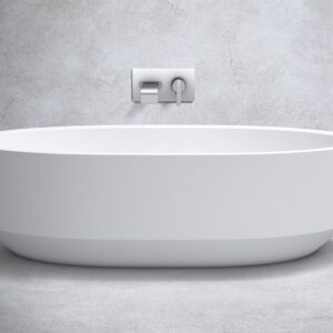 apaiser zen oval freestanding marble bath