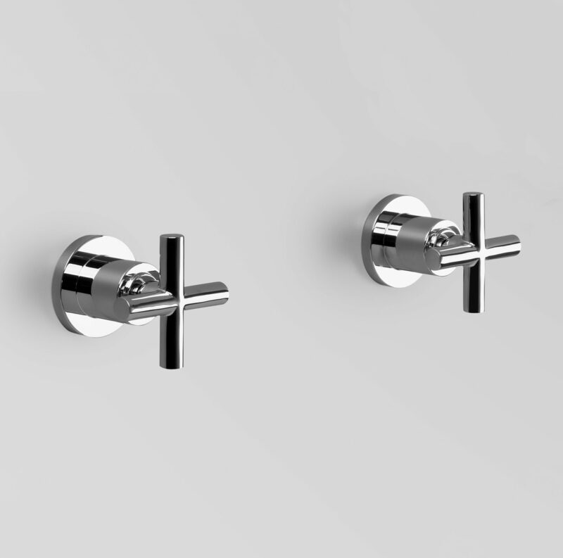 astra walker icon+ wall tap set chrome