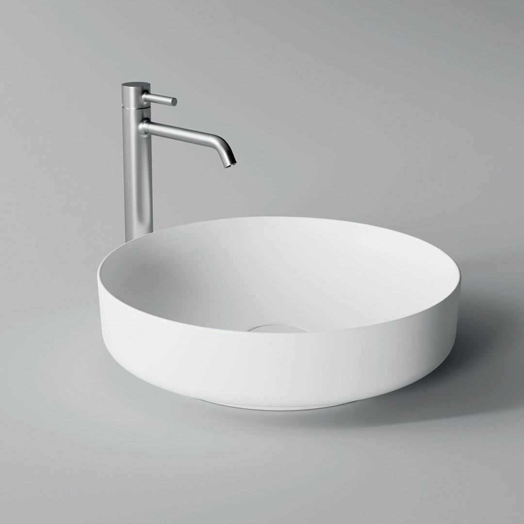 studio bagno form circle bench mount basin