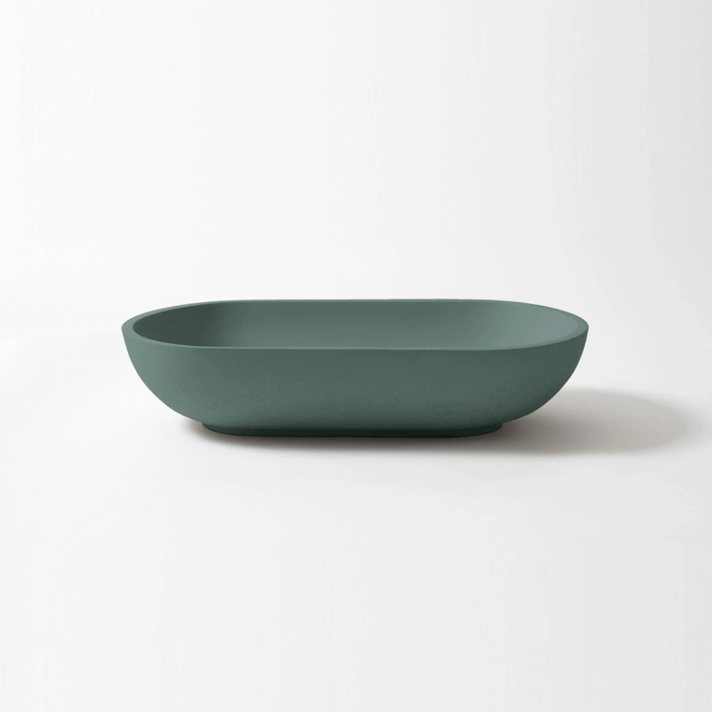 concrete studio kaarla vessel basin teal