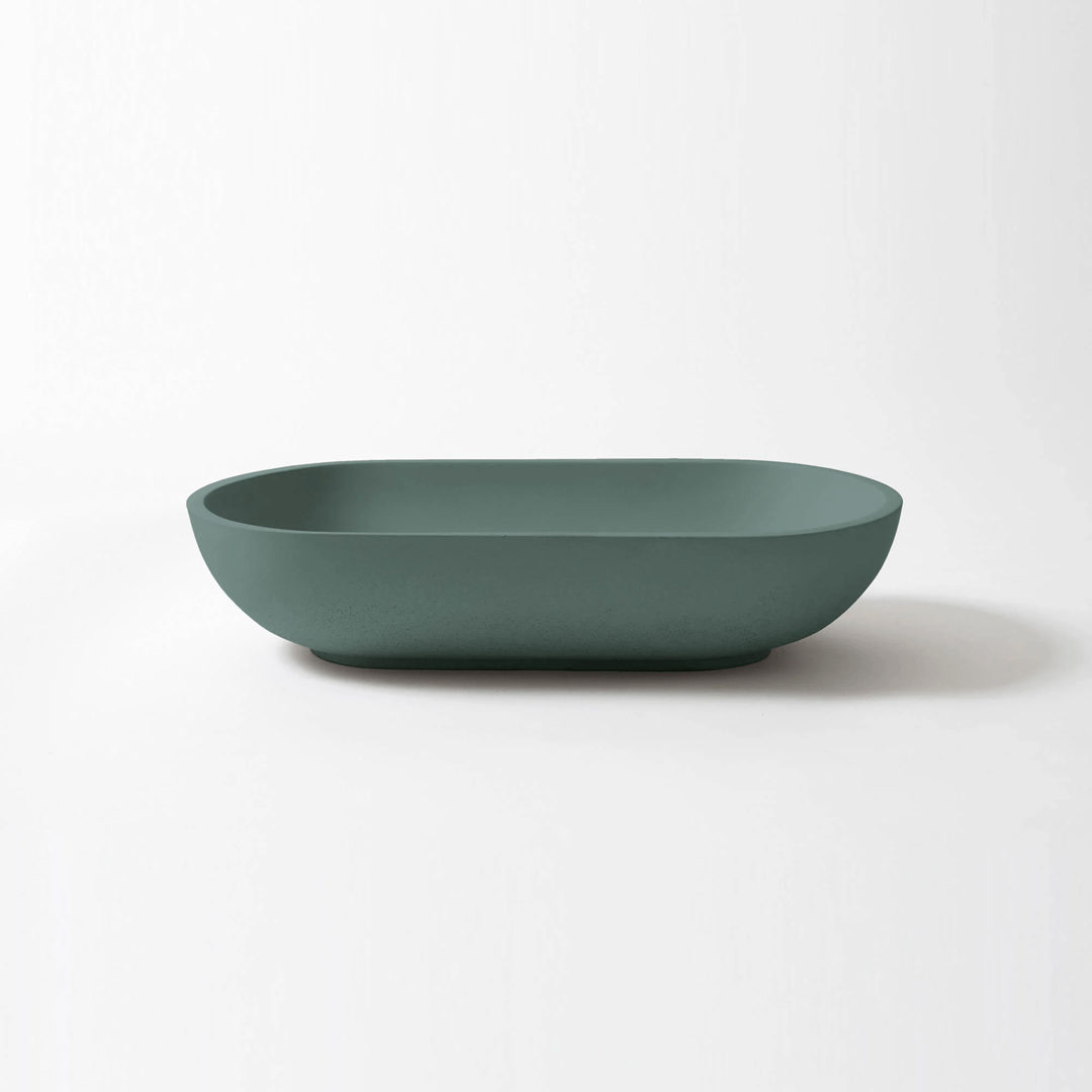 concrete studio kaarla vessel basin teal