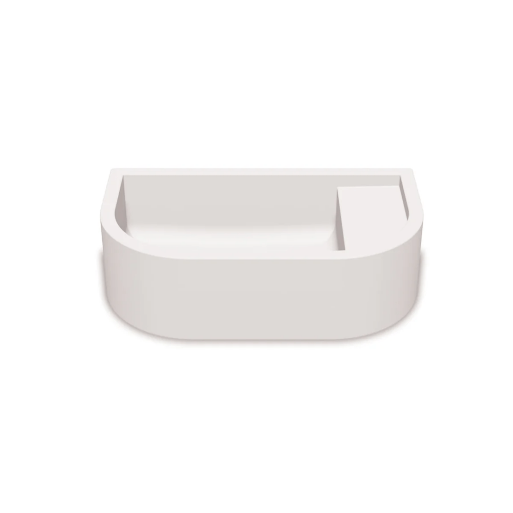 nood co loop 01 wall basin ivory