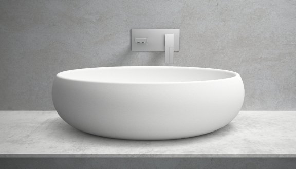 apaiser lotus marble above counter basin