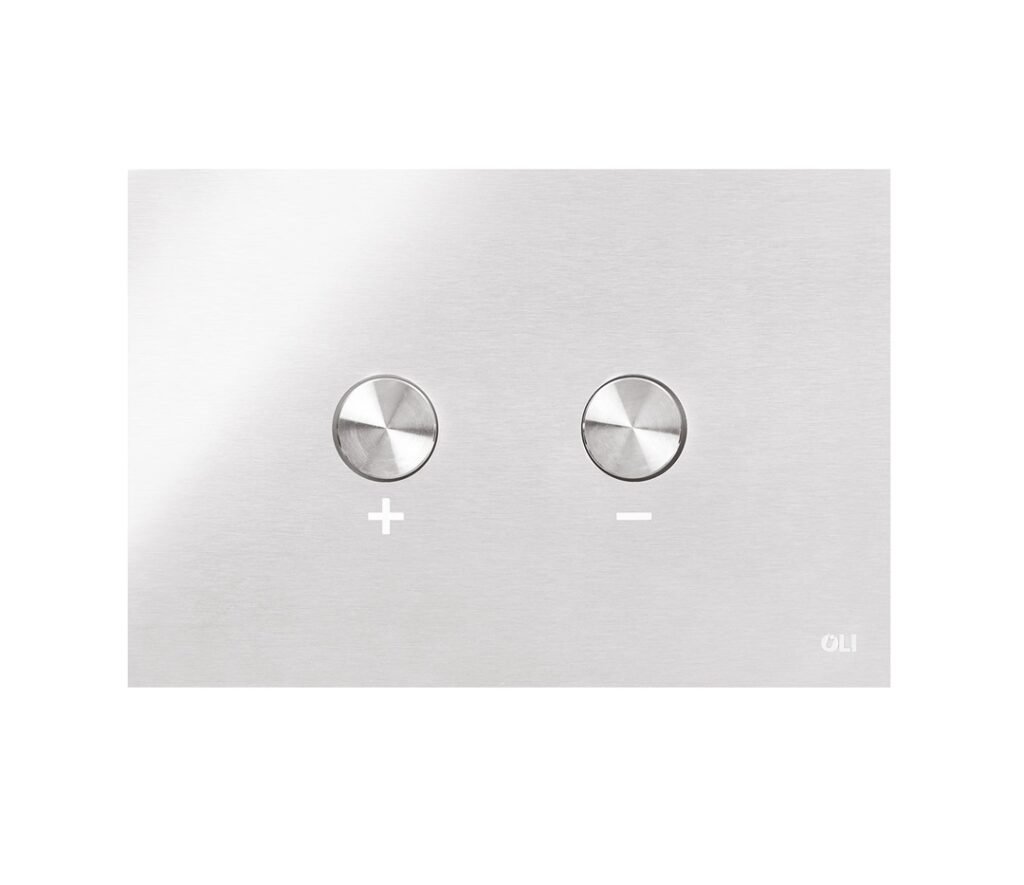 studio bagno blink flush plate chrome