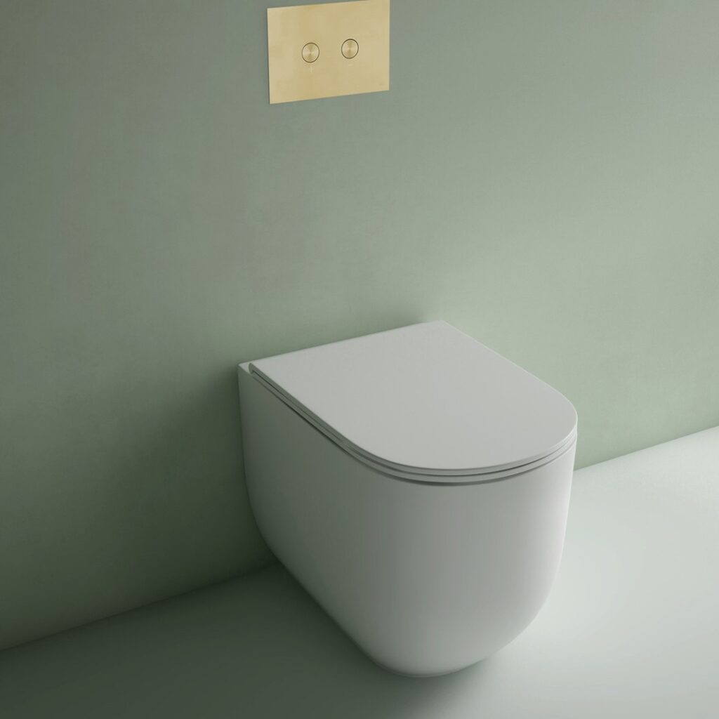 studio bagno milady wall face pan gloss white