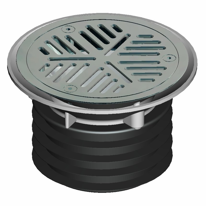 plastec 100 vinyl flexi pin slotted floor waste