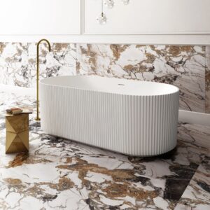 cassa design v-groove freestanding bath